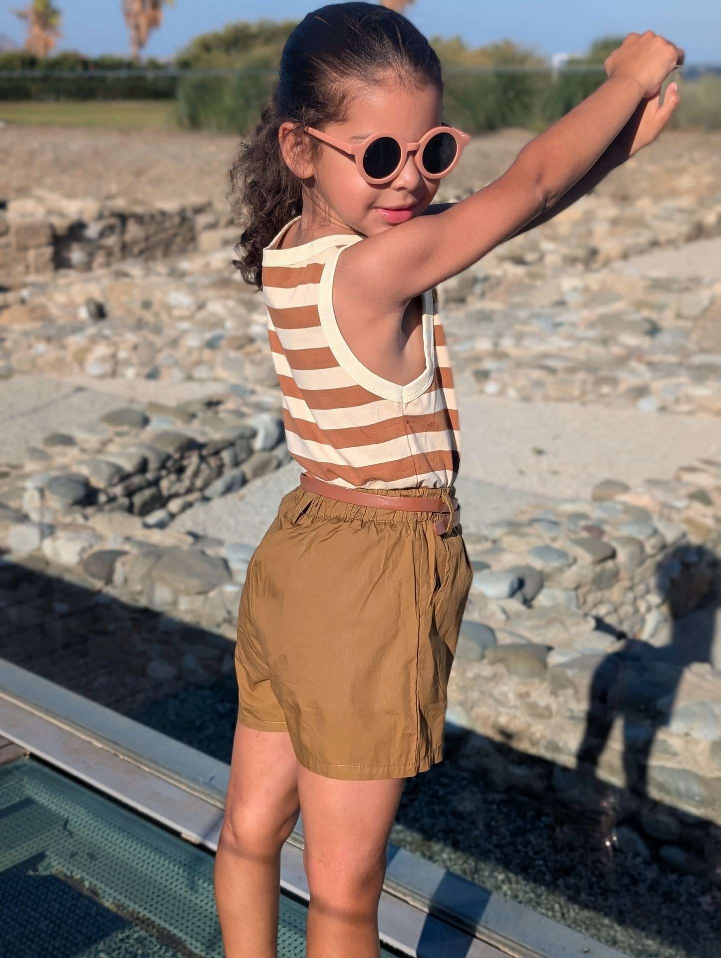 Vest and Shorts Summer Set (Belt included)