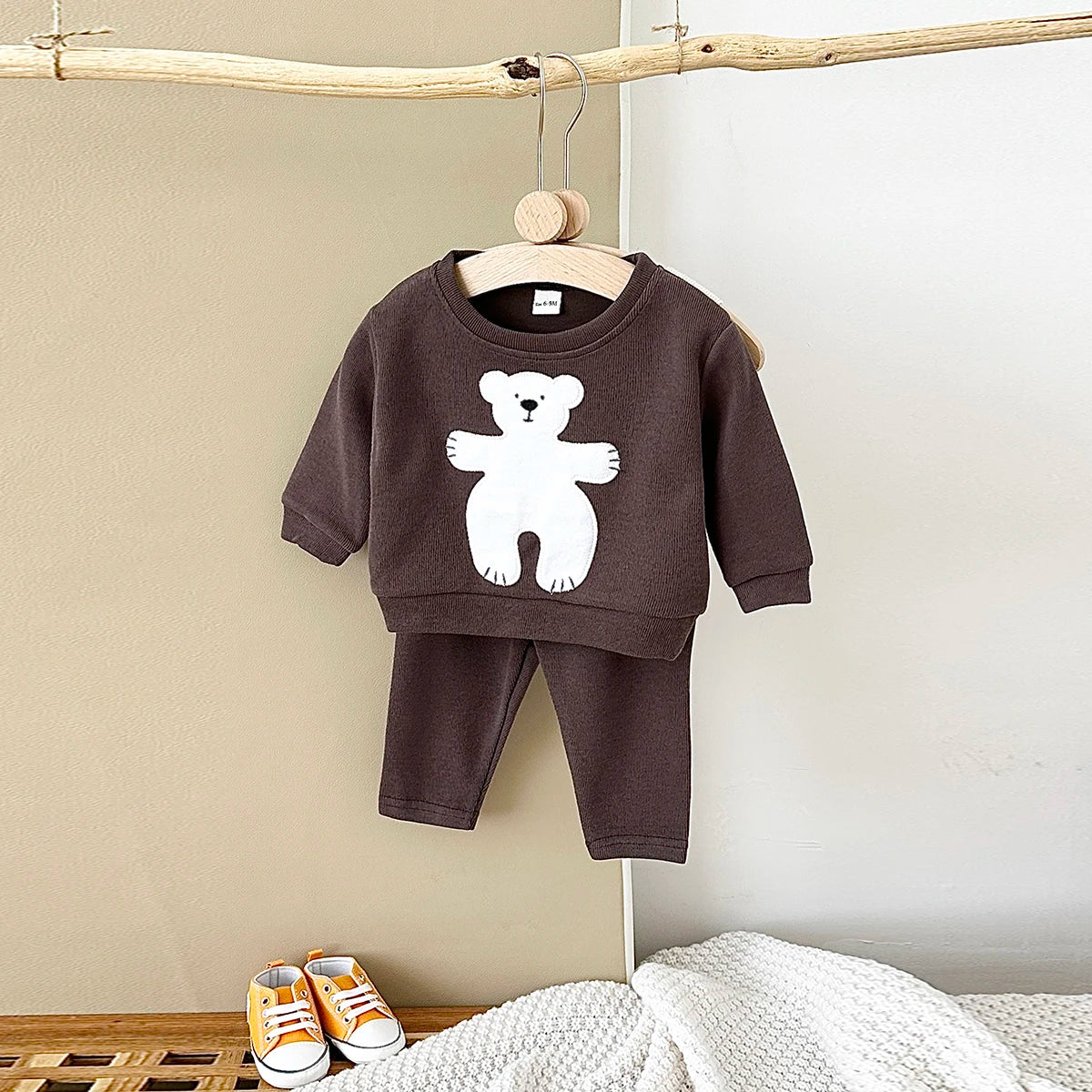 Oversized Animal Pattern Pullover Set