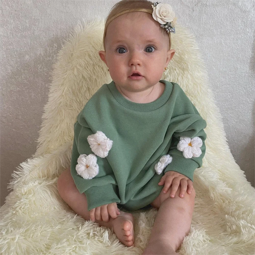 Beautiful Cloud and Flower Romper