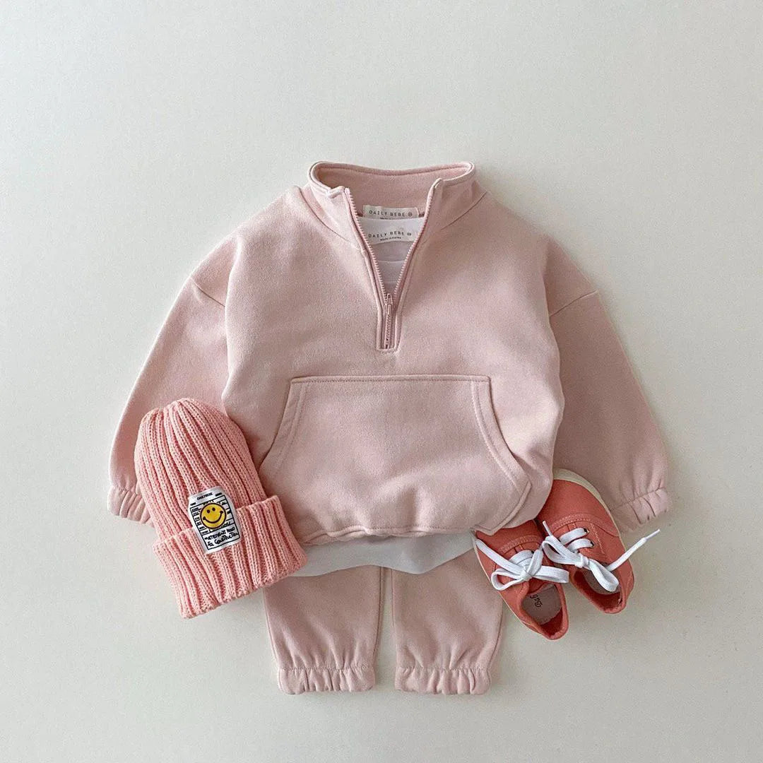 Active baby Matching Sweater Tracksuit - Berry Active
