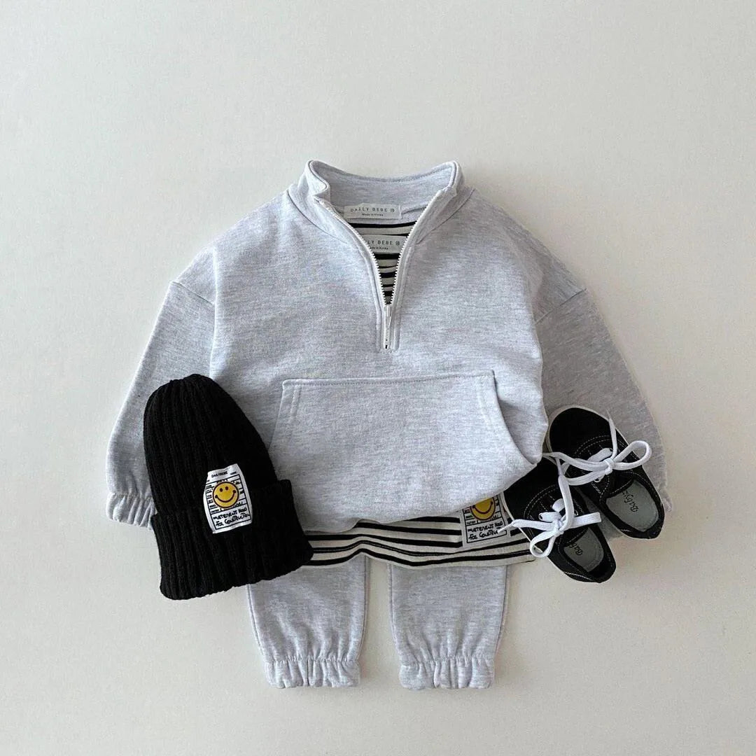 Active baby Matching Sweater Tracksuit - Berry Active