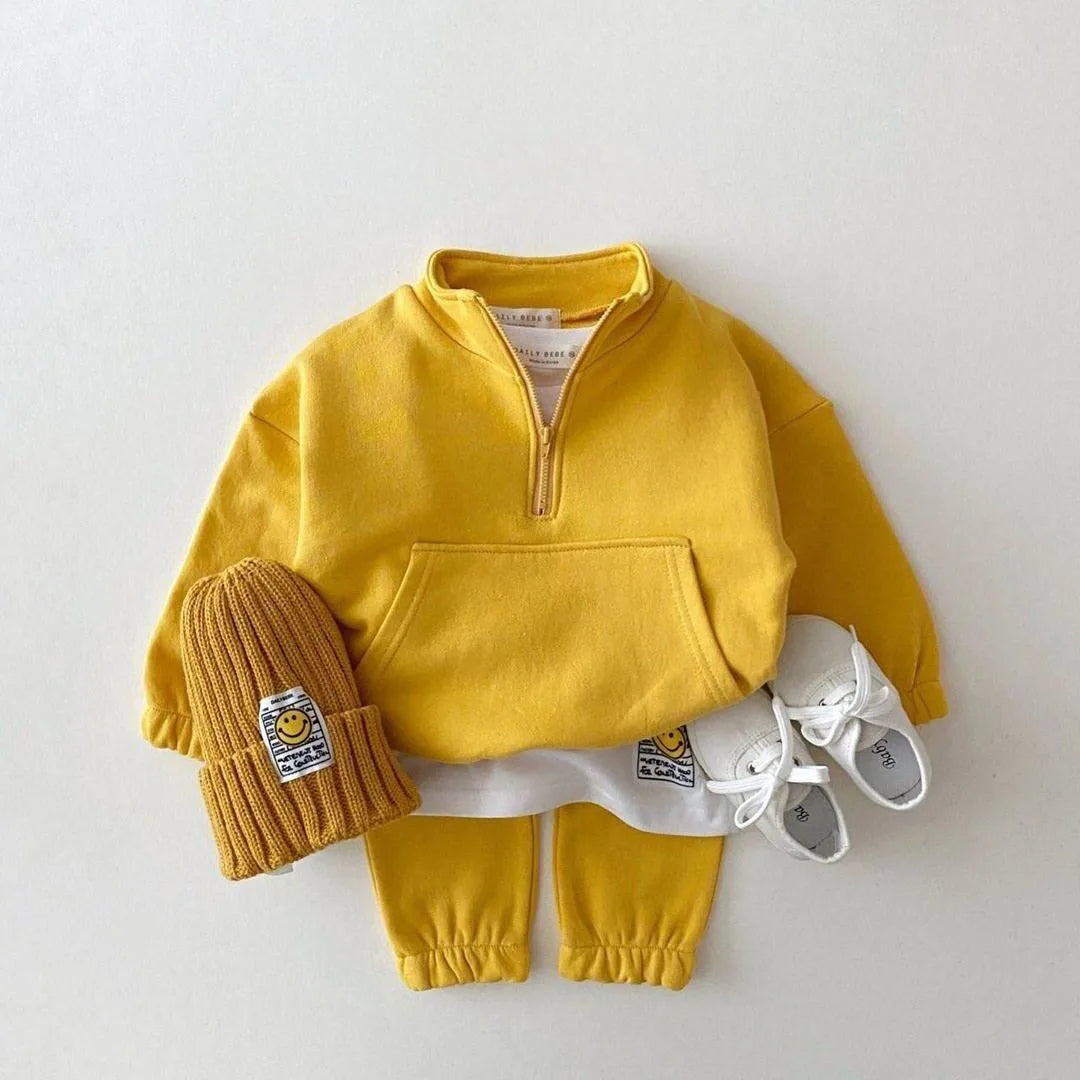 Active baby Matching Sweater Tracksuit - Berry Active
