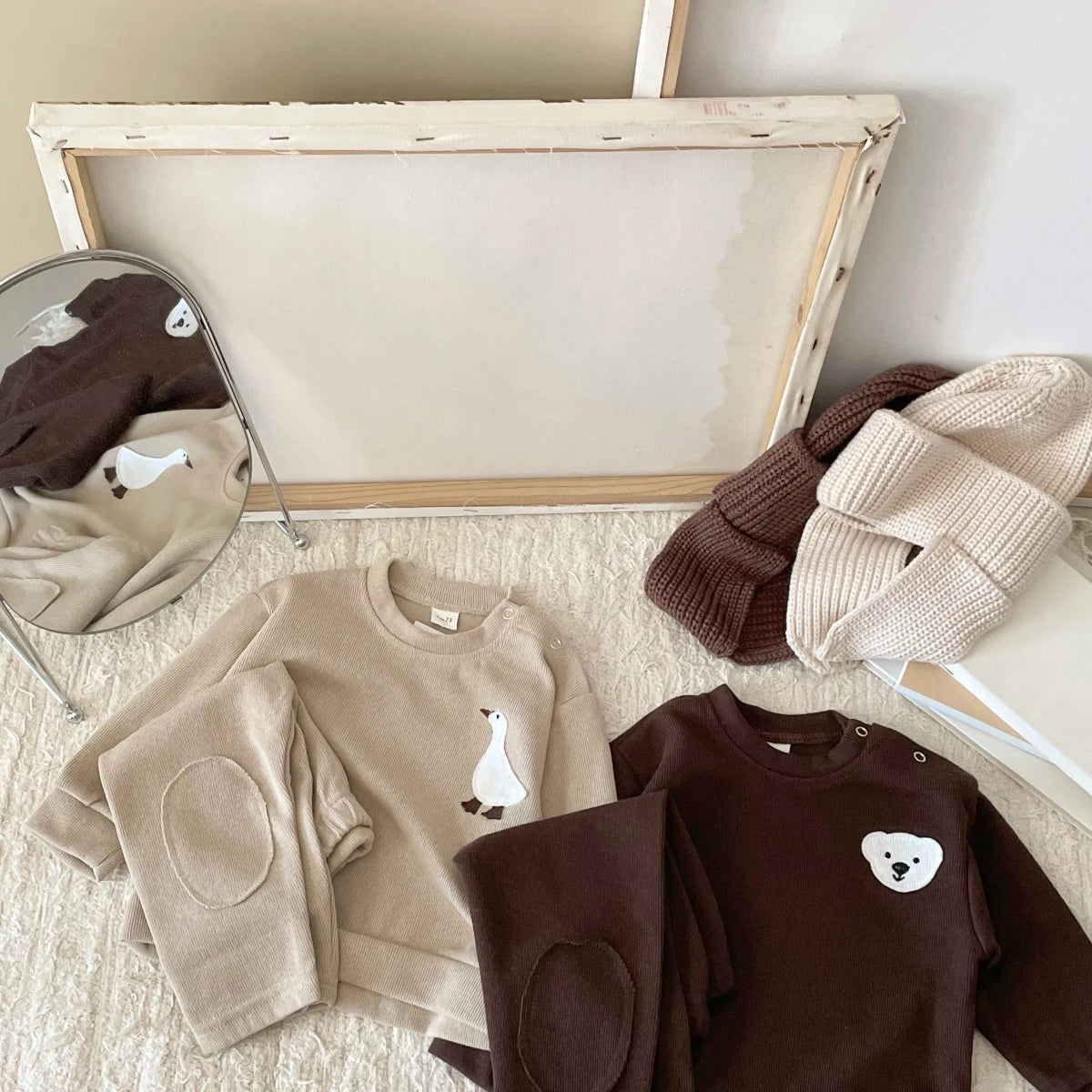 Duck & Bear Matching Playsuit Set