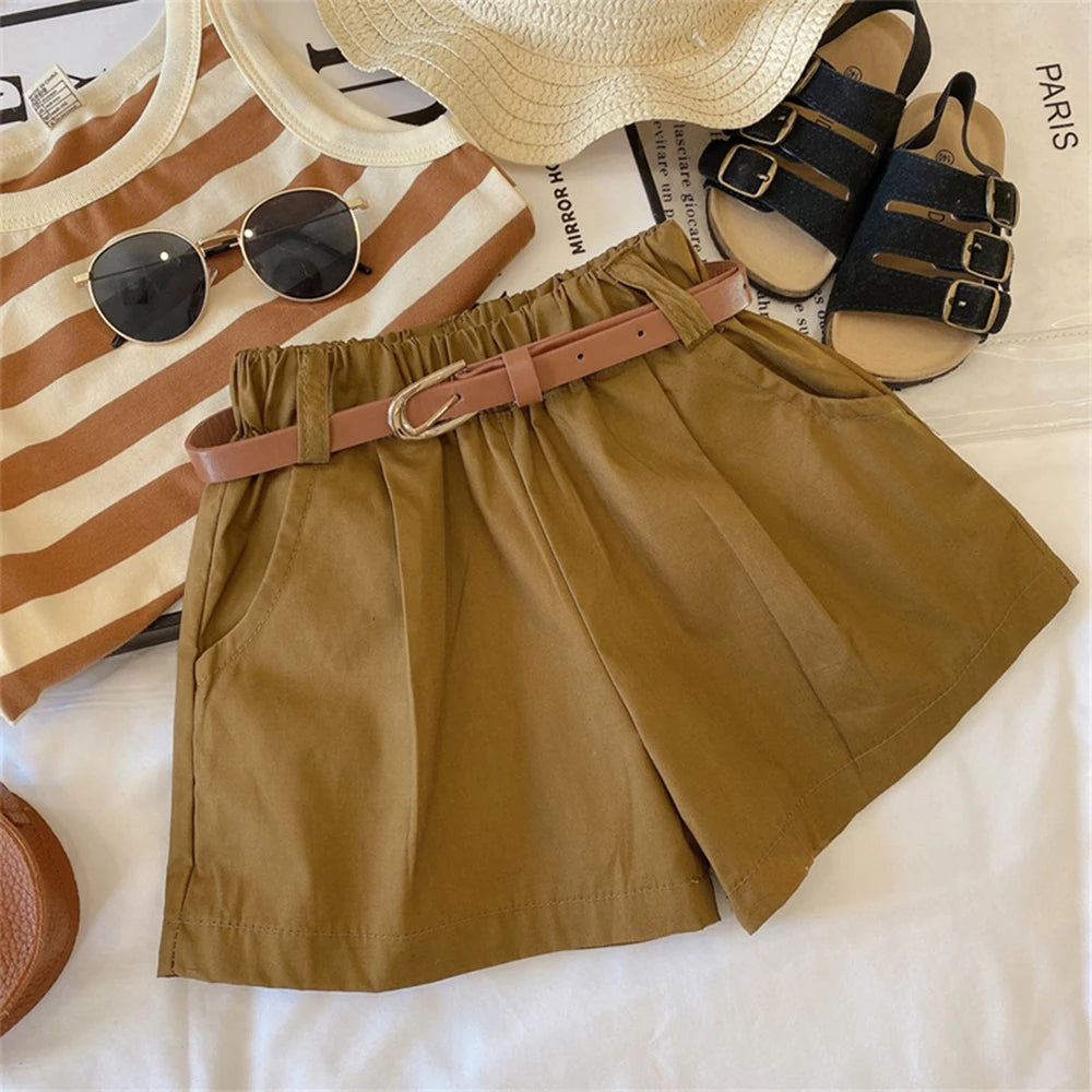 Vest and Shorts Summer Set (Belt included)